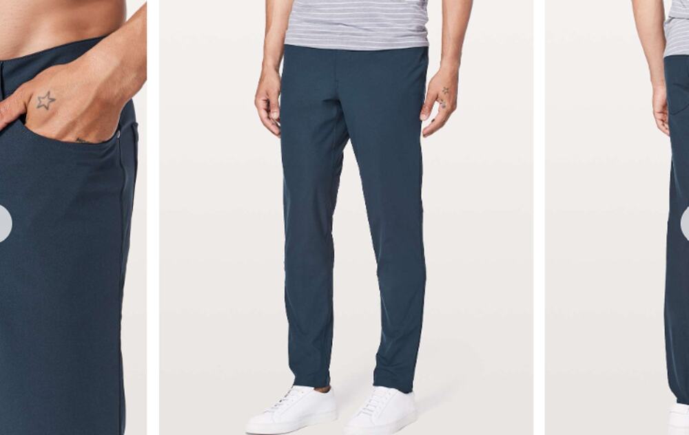 Lululemon Men's ABC Slim Fit 5 Pocket Pant Warpstreme Size 30 Navy Blue M5552S